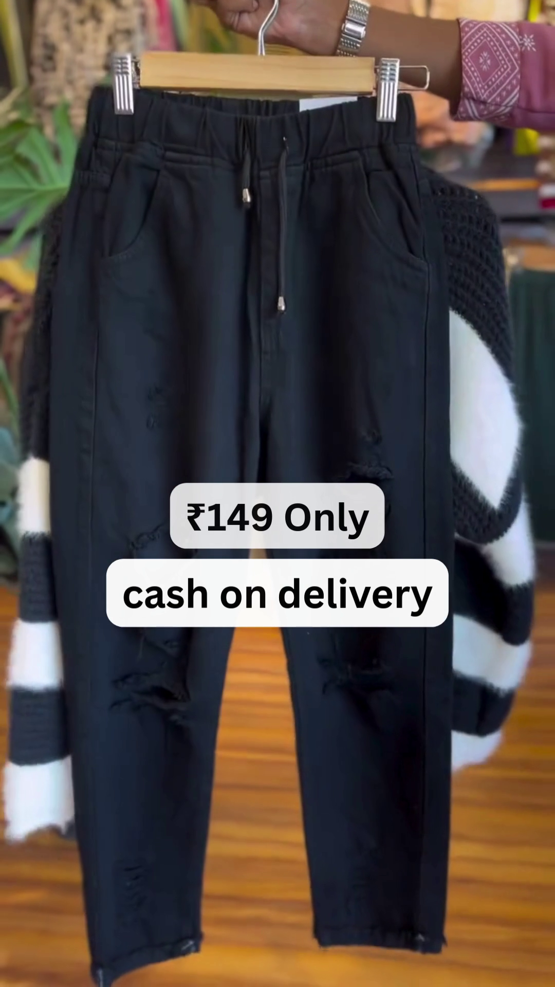 Black & White Striped Winter Co-Ord Set – Just ₹149 - Image 2