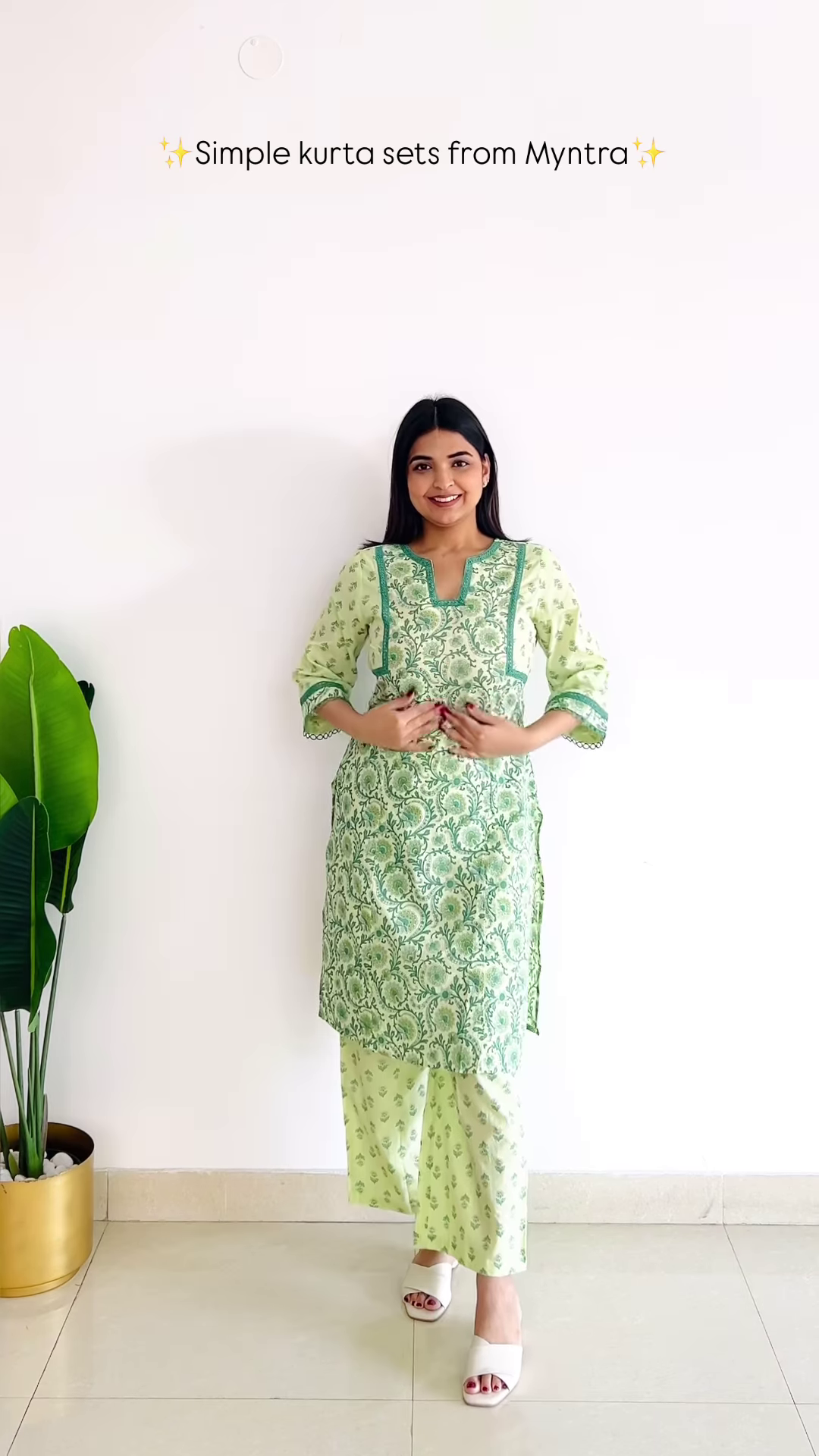 Elegant Floral Printed Kurta Set – Timeless Simplicity - Image 3
