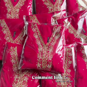 Royal Red Embroidered Collection – Comment for Link