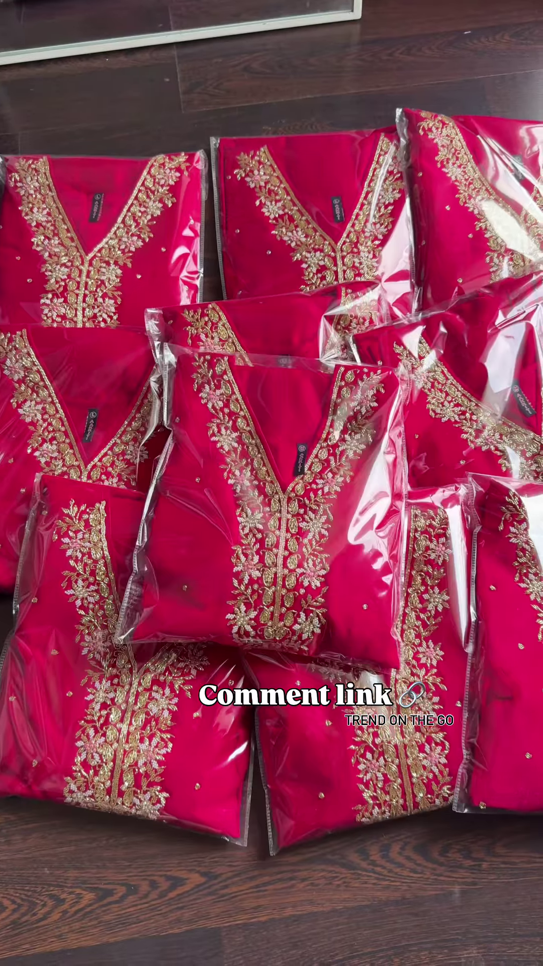 Royal Red Embroidered Collection – Comment for Link