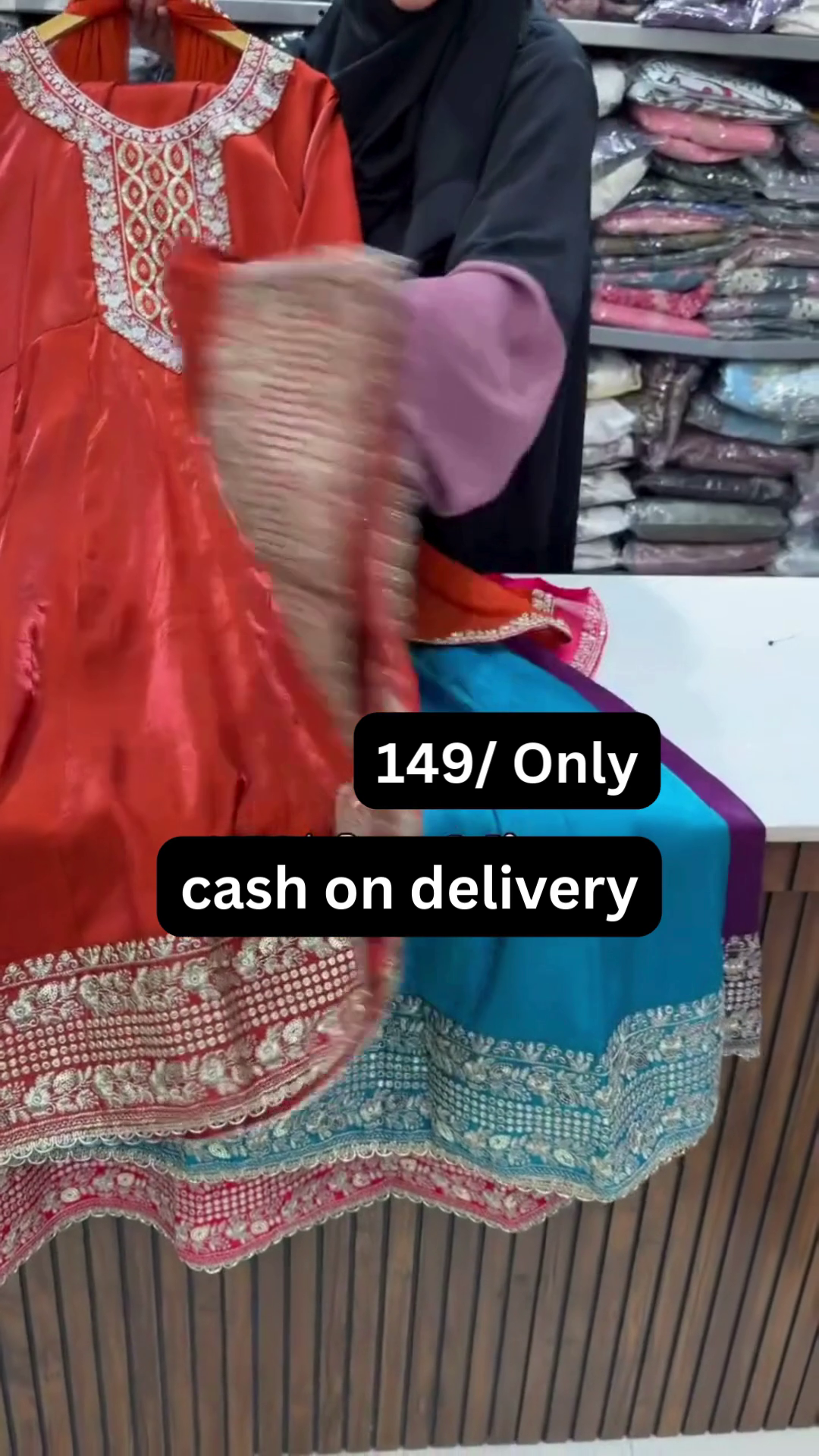 Royal Orange Embroidered Festive Suit – Only ₹149 | Cash on Delivery - Image 9