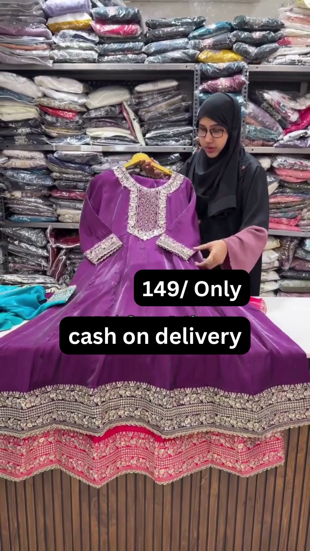 Royal Orange Embroidered Festive Suit – Only ₹149 | Cash on Delivery - Image 3