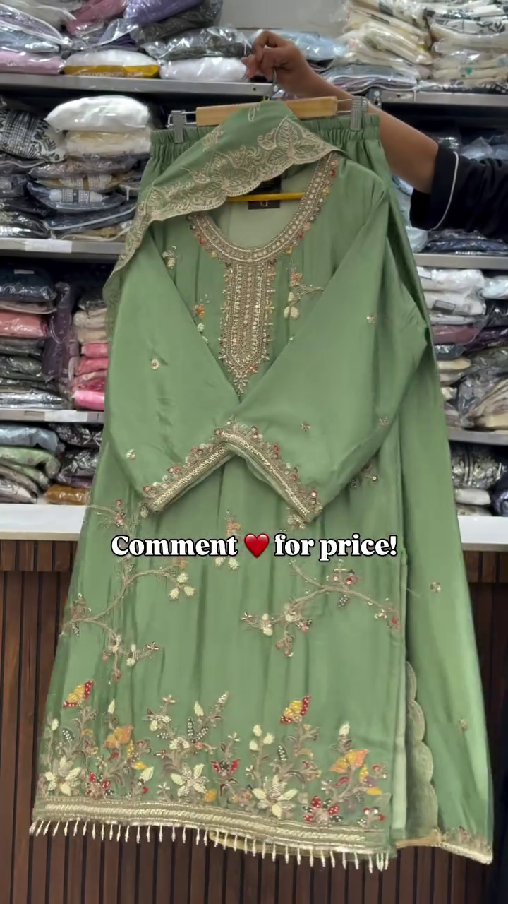 Royal Purple Heavy Embroidered Suit – Luxury Festive Collection - Image 3