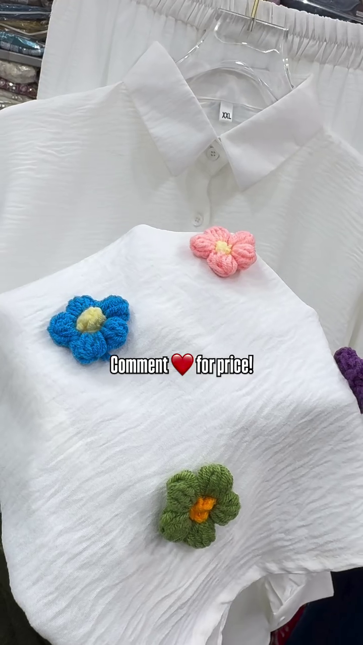 Chic White Floral Casual Set – Minimal & Trendy Everyday Wear - Image 6