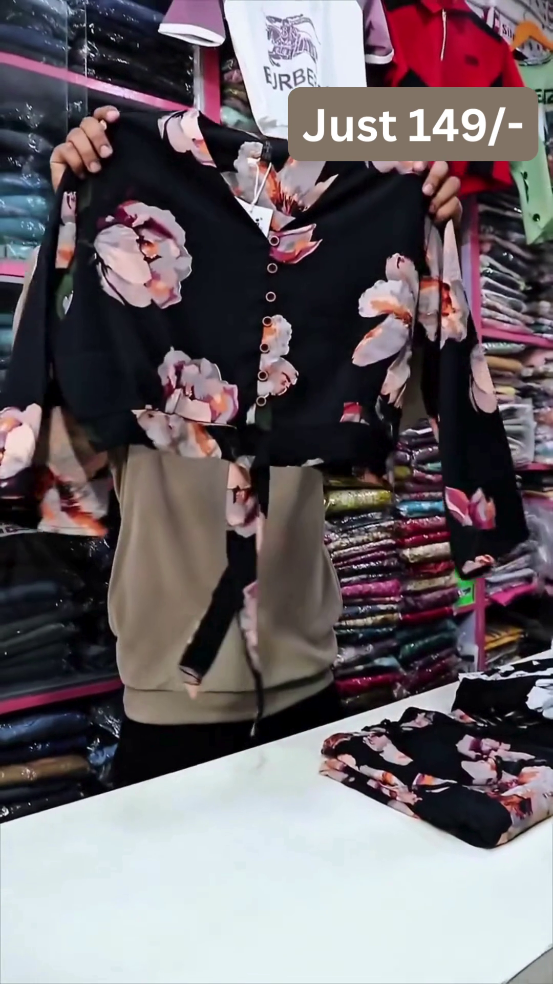 Trendy Black Floral Crop Top – Just ₹149