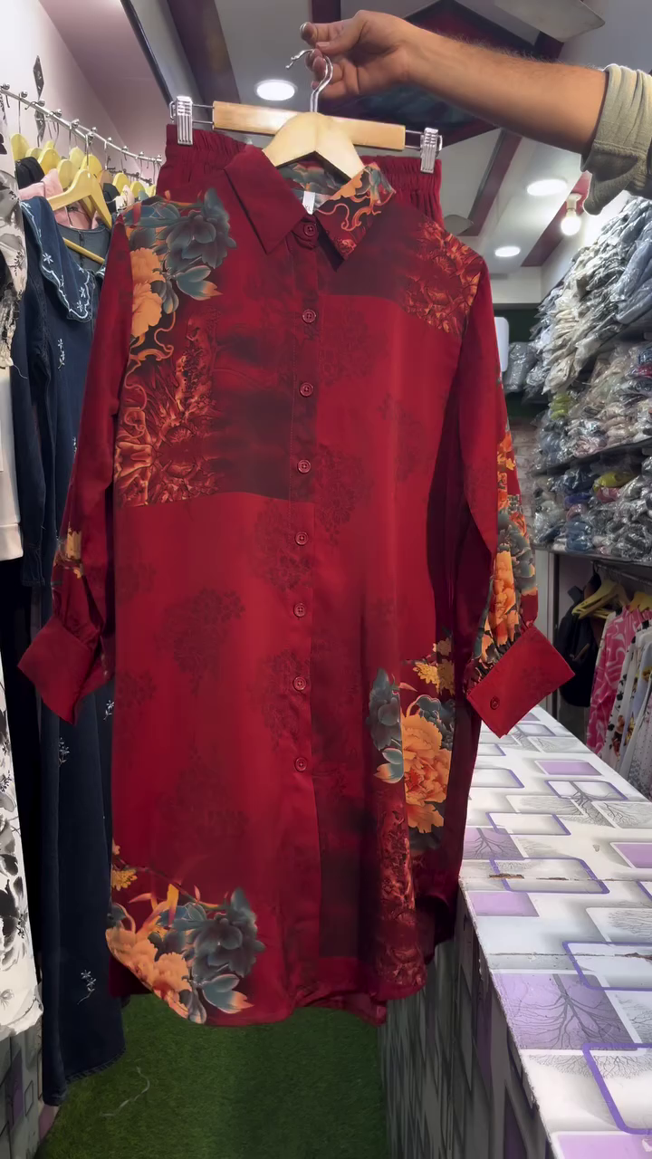 Elegant Floral Shirt Dress β Bold Roses, Beautiful You! πΉ - Image 5