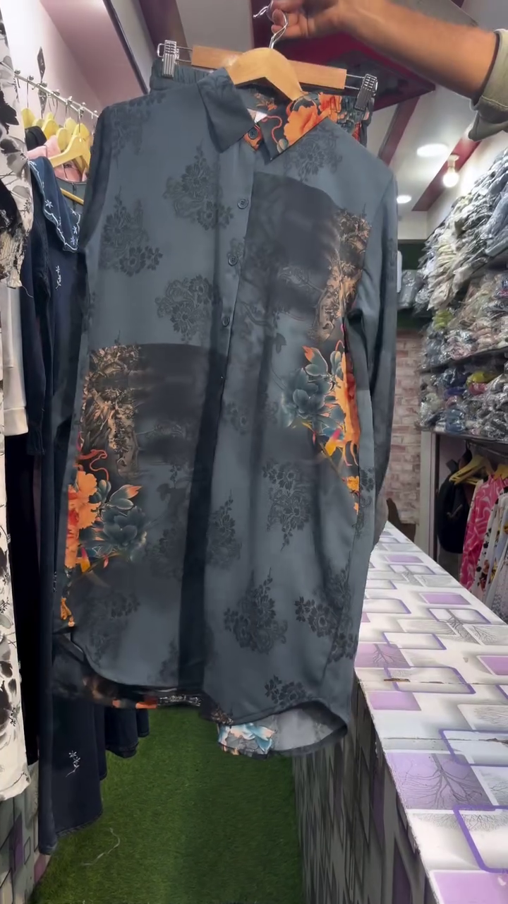 Elegant Floral Shirt Dress β Bold Roses, Beautiful You! πΉ