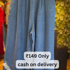 Stylish Denim Wide-Leg Palazzo Pants – Just ₹149