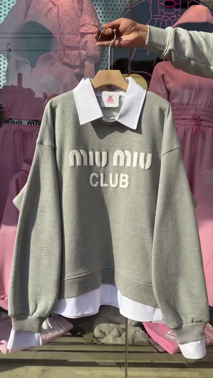 Miu Miu Club Pastel Sweatshirt – Cute & Classy Winter Essential - Image 7