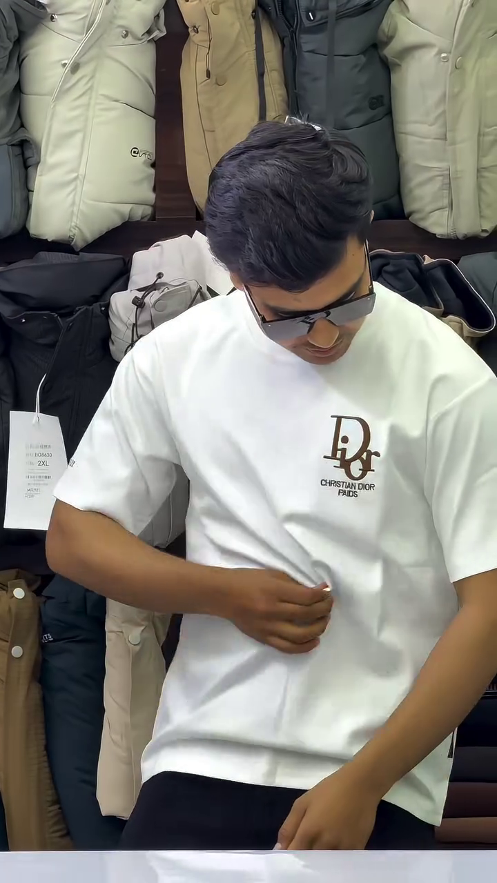 White Designer T-Shirt with Statement Logo – Premium Casual Wear - Image 9