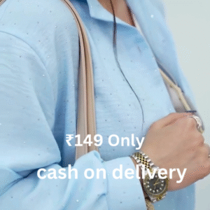 Chic Light Blue Sparkle Top – Subtle Glam for Everyday Style