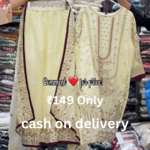 Royal Cream Embroidered Suit Set – Timeless Festive Elegance