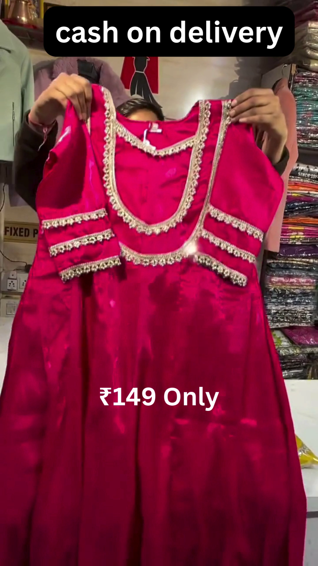 Elegant Yellow Embroidered Dress – Festive Charm at ₹149 with Cash on Delivery - Image 3