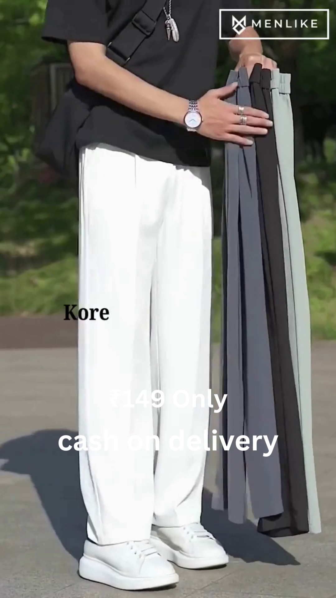 Premium Black Trousers – Minimal Street Style at ₹149 | Order Now with Cash on Delivery - Image 8