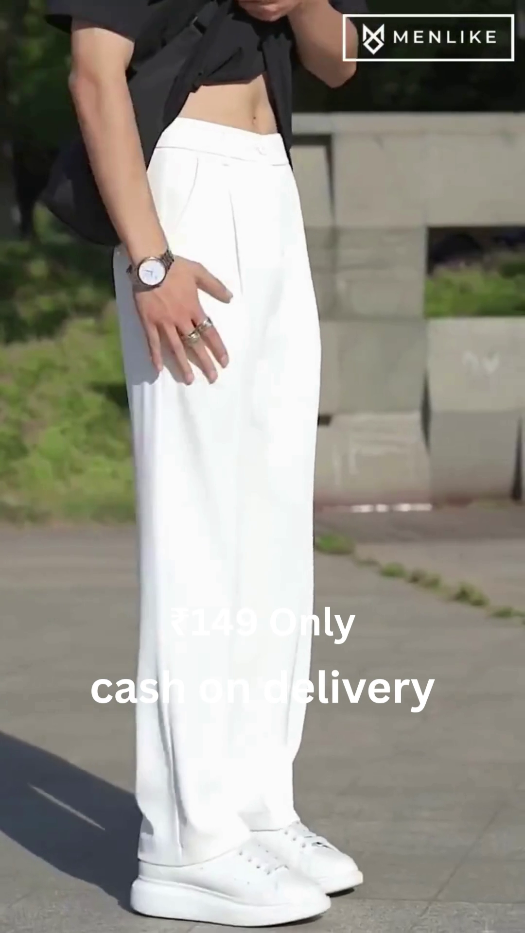 Premium Black Trousers – Minimal Street Style at ₹149 | Order Now with Cash on Delivery - Image 7