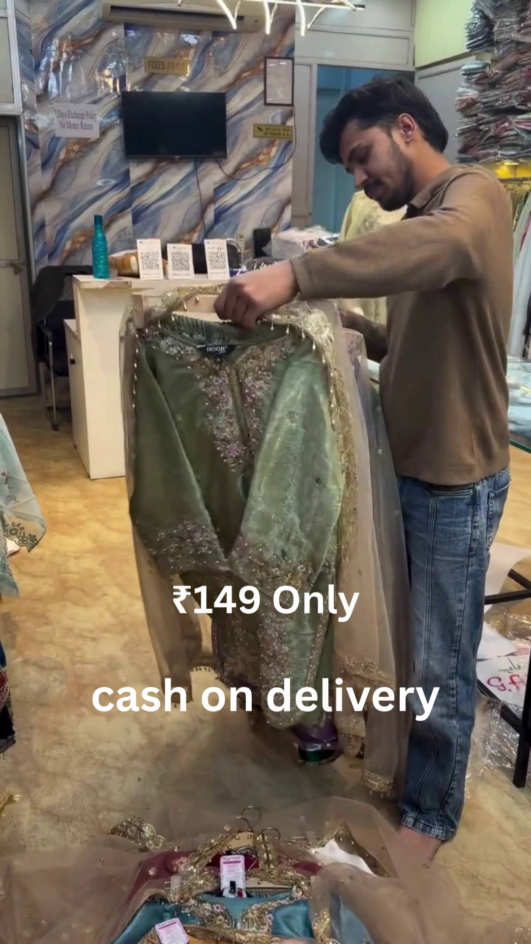 Elegant Embroidered Designer Suit – Festive Luxury at ₹149 with Cash on Delivery - Image 2