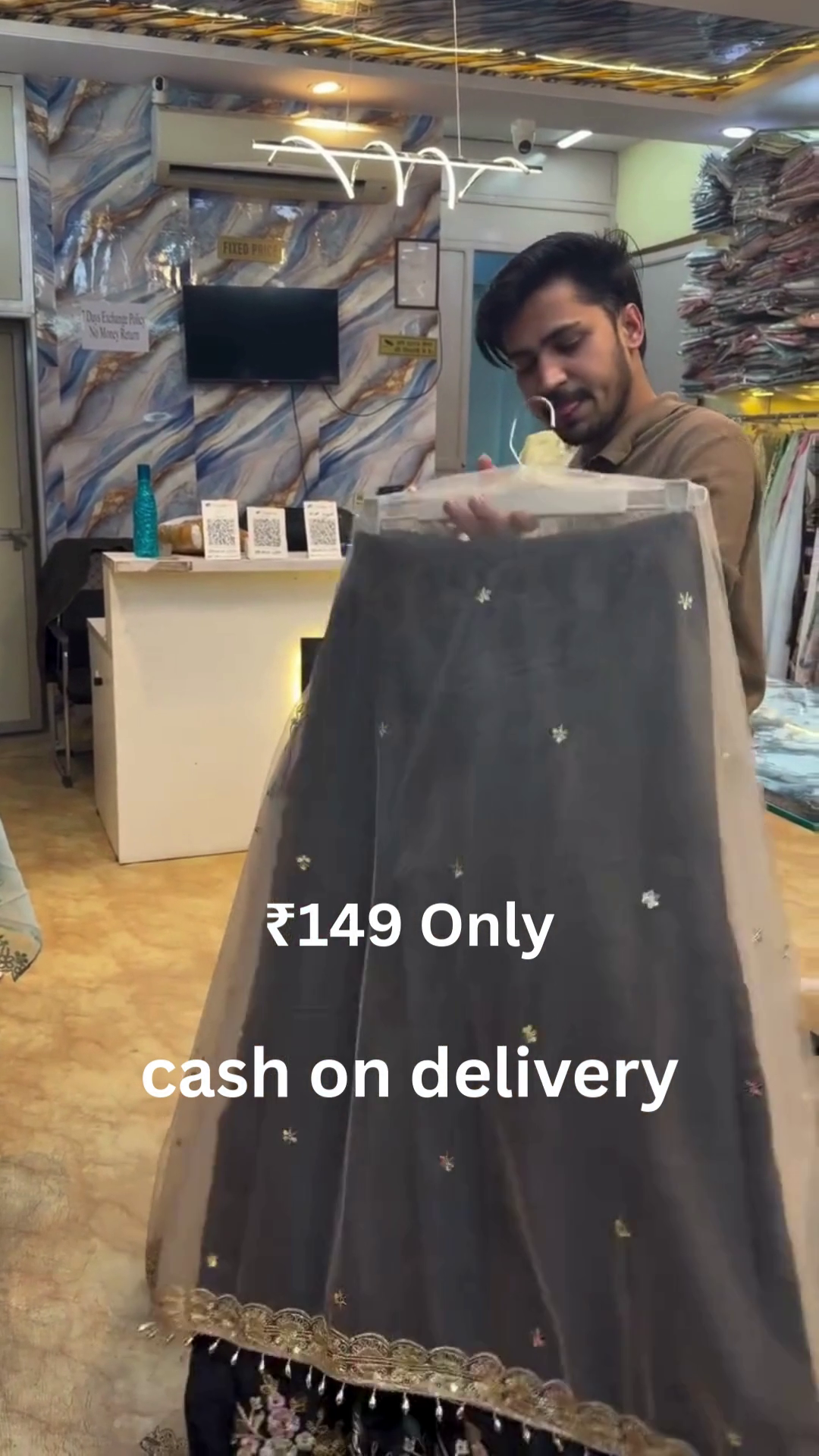 Elegant Embroidered Designer Suit – Festive Luxury at ₹149 with Cash on Delivery - Image 8