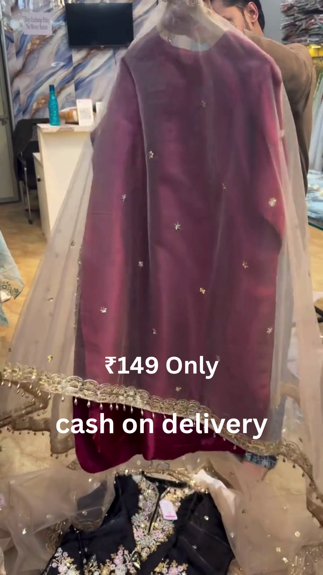 Elegant Embroidered Designer Suit – Festive Luxury at ₹149 with Cash on Delivery - Image 6