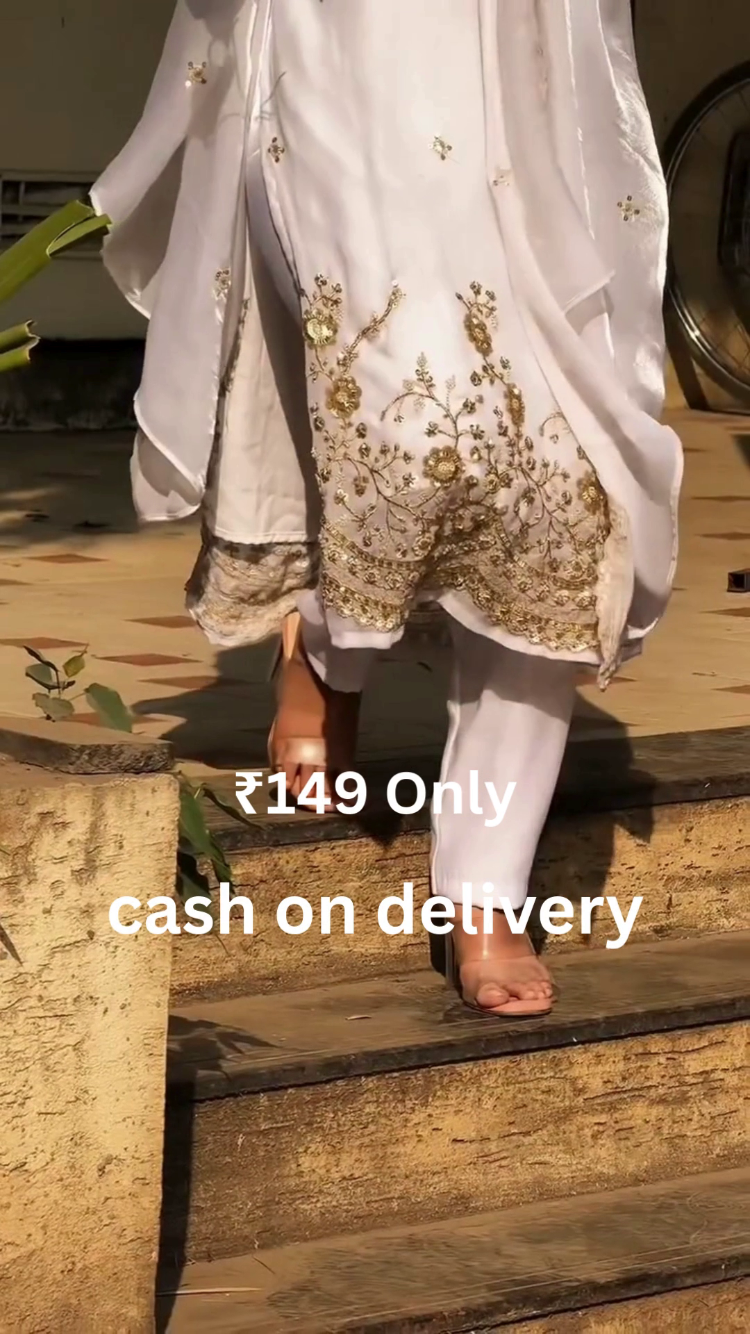Graceful White Ethnic Suit – Timeless Elegance at ₹149 | Cash on Delivery Available - Image 5