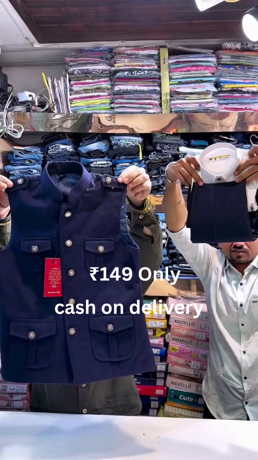 Kids Formal Ethnic Set – Smart Navy Waistcoat Outfit at ₹149 | Cash on Delivery - Image 7