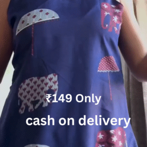 Trendy Printed Sleeveless Dress – Stylish Comfort at ₹149 | Cash on Delivery