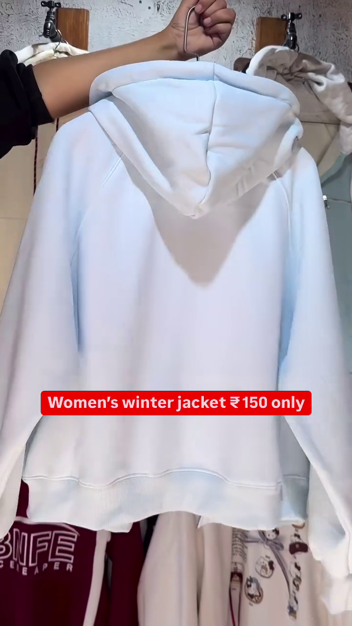 Women’s Winter Jacket – Cozy Zip Hoodie at Just ₹150 - Image 2