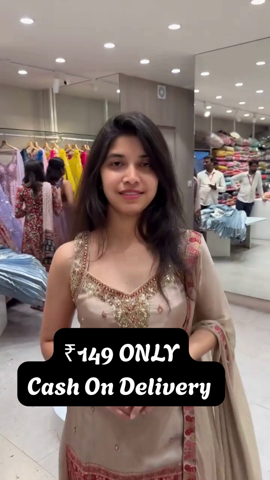 Pink Designer Ethnic Gown – Affordable Glamour with Festive Charm - Image 4