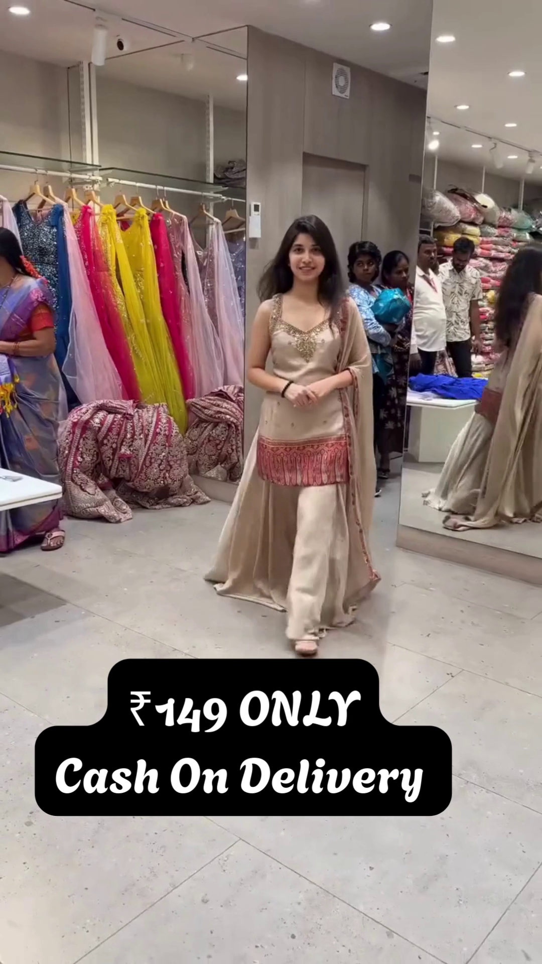 Pink Designer Ethnic Gown – Affordable Glamour with Festive Charm - Image 7