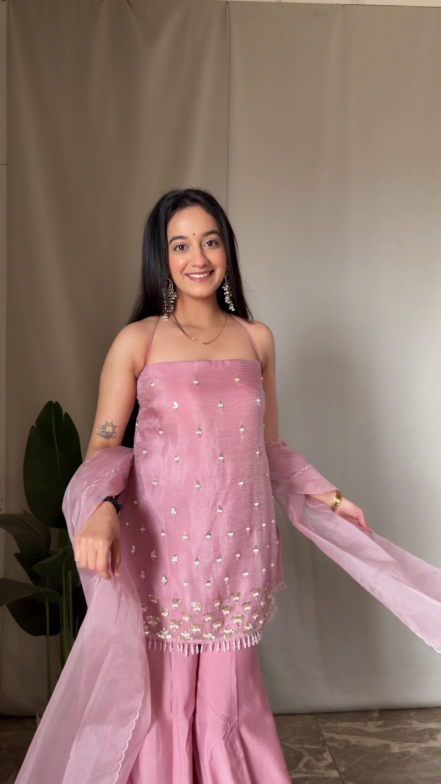 Mustard Yellow Festive Suit with Graceful Dupatta - Image 6