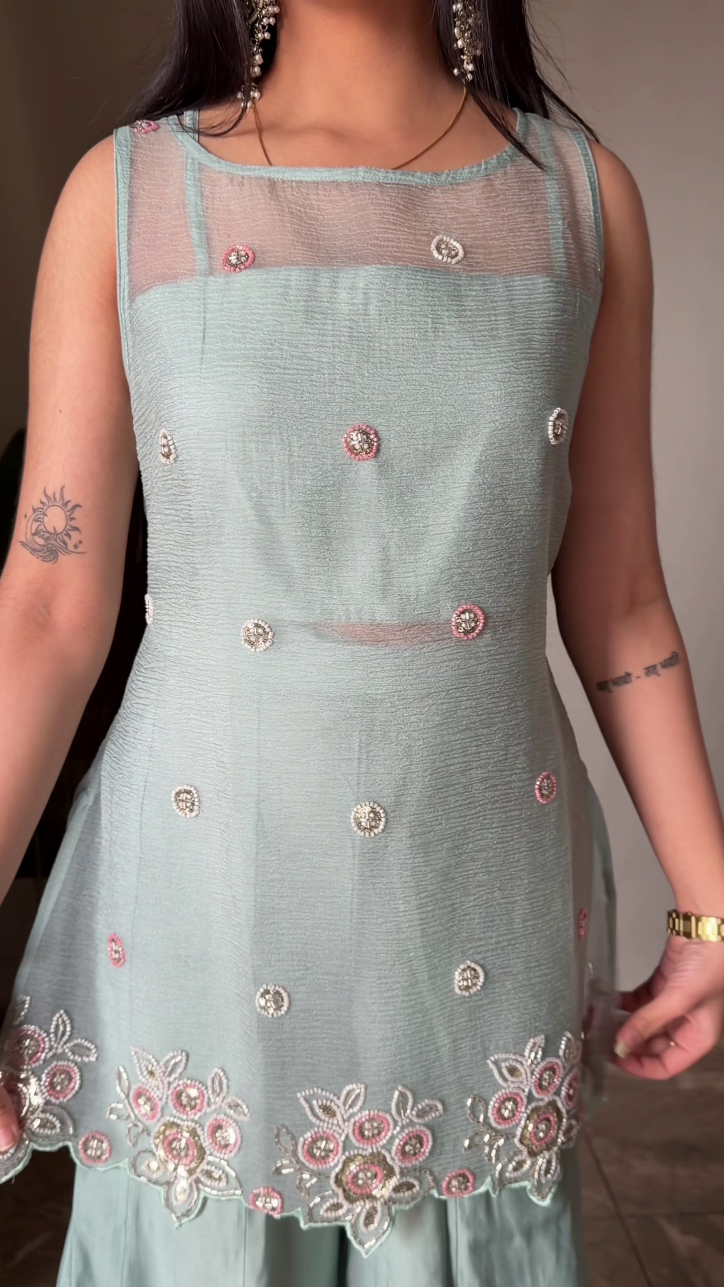 Mustard Yellow Festive Suit with Graceful Dupatta - Image 2