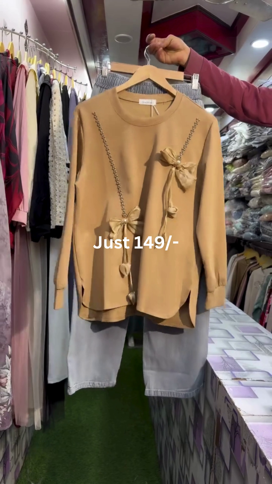 Elegant Peach Floral Printed Kurti – Just ₹149 - Image 8