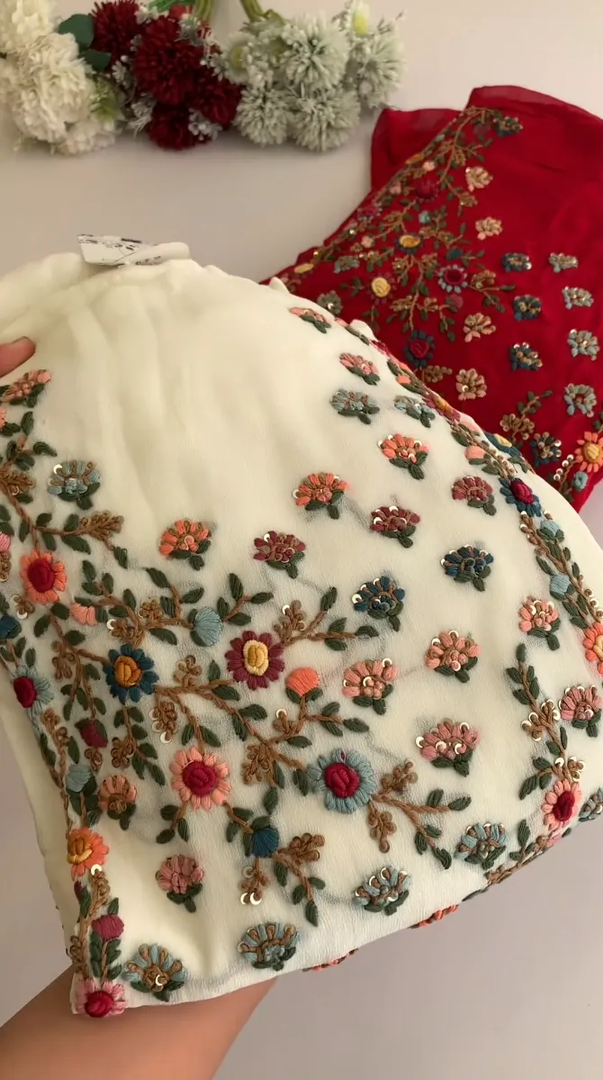 Lace & Elegance: Black, White & Red Cotton Kurti Designs with Lace Accents – A Stylish Blend of Timeless Charm and Modern Sophistication - Image 3