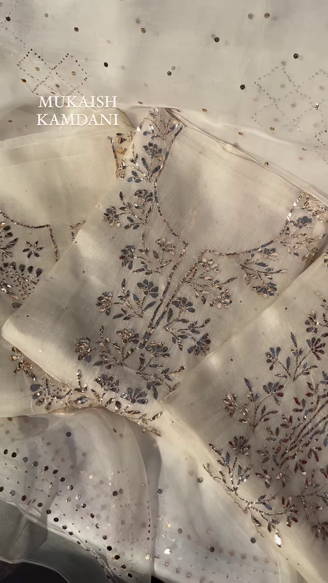 Net/Lace Kurta & Churidar Material – Embellished - Image 3