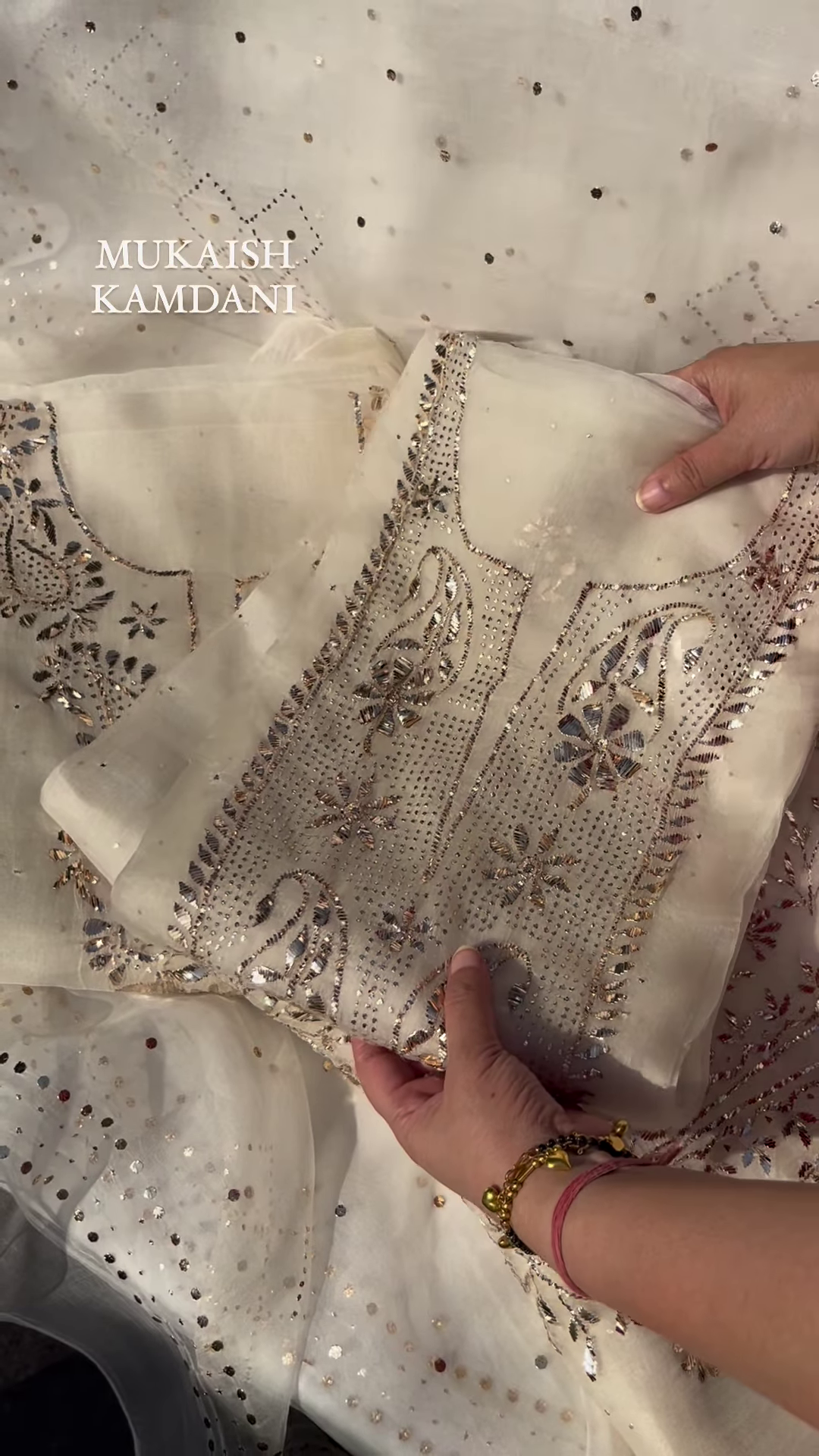 Net/Lace Kurta & Churidar Material – Embellished - Image 4