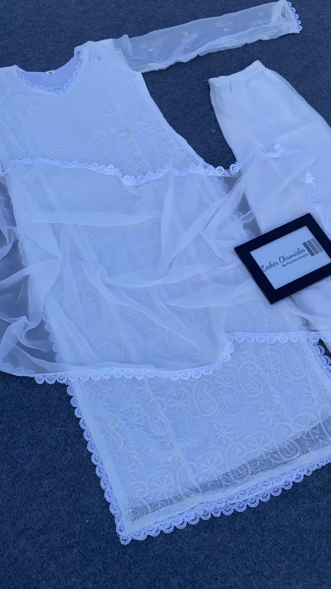 GEORGETTE FABRIC EMBROIDERY KURTI SET - Image 5