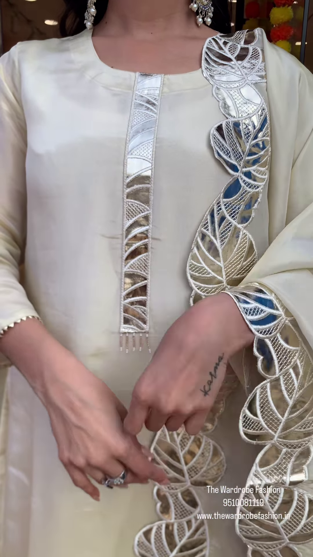 Elegant Platinum White Gold Dress – A Timeless Statement of Luxury & Glamour - Image 4