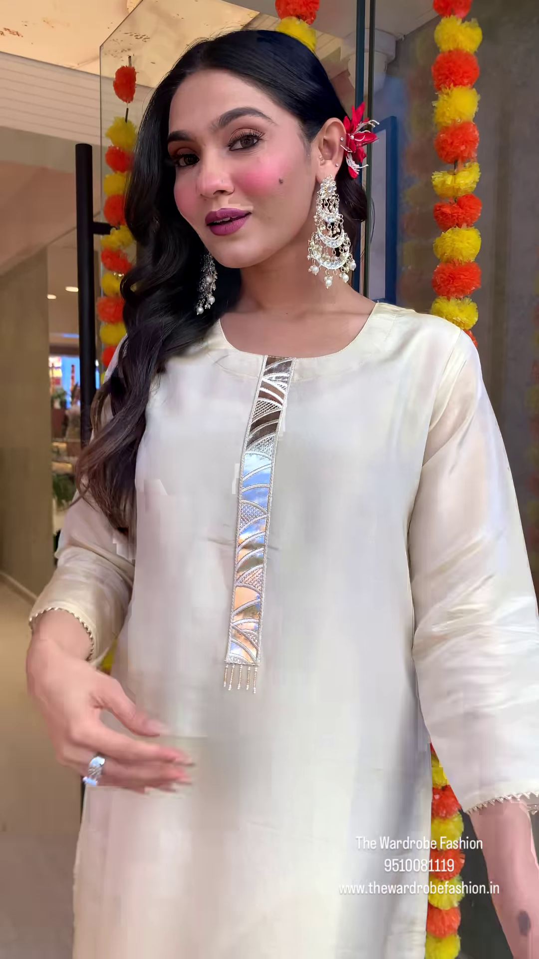 Elegant Platinum White Gold Dress – A Timeless Statement of Luxury & Glamour - Image 5